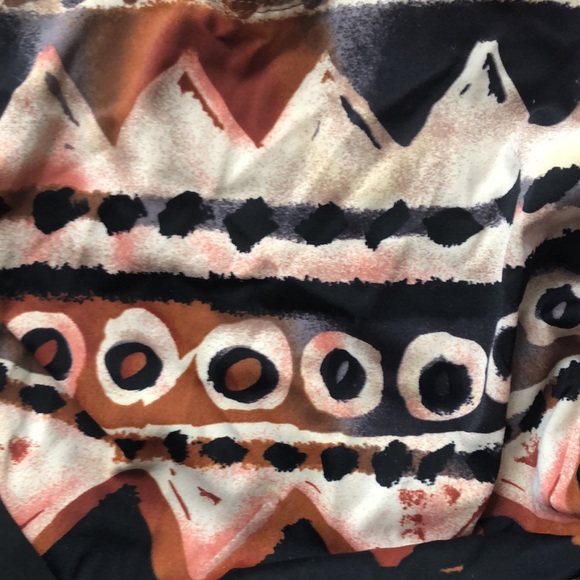 BCBGMaxAzria Tribal print strapless twist bikini L - Picture 7 of 7